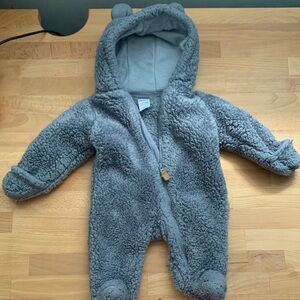 Newborn Carters Sherpa Bear Suit EUC